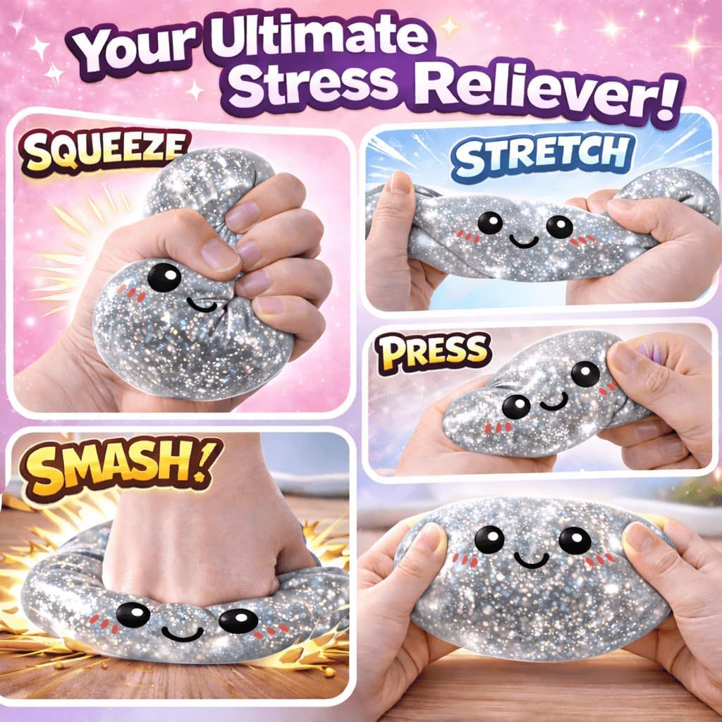 Soft Rubber Squishy Bun Toy