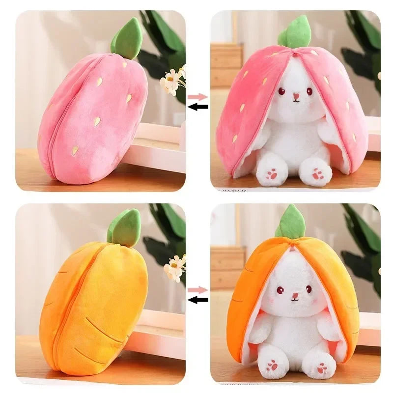 Strawberry Carrot Rabbit Plush Toy