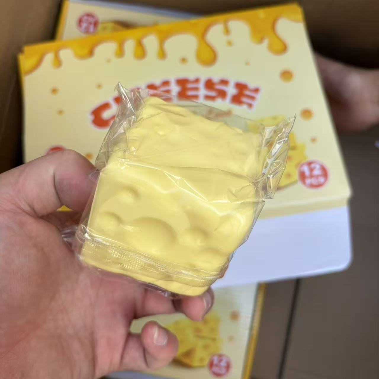 Cheese Shape Squishy Stress Relief Toy