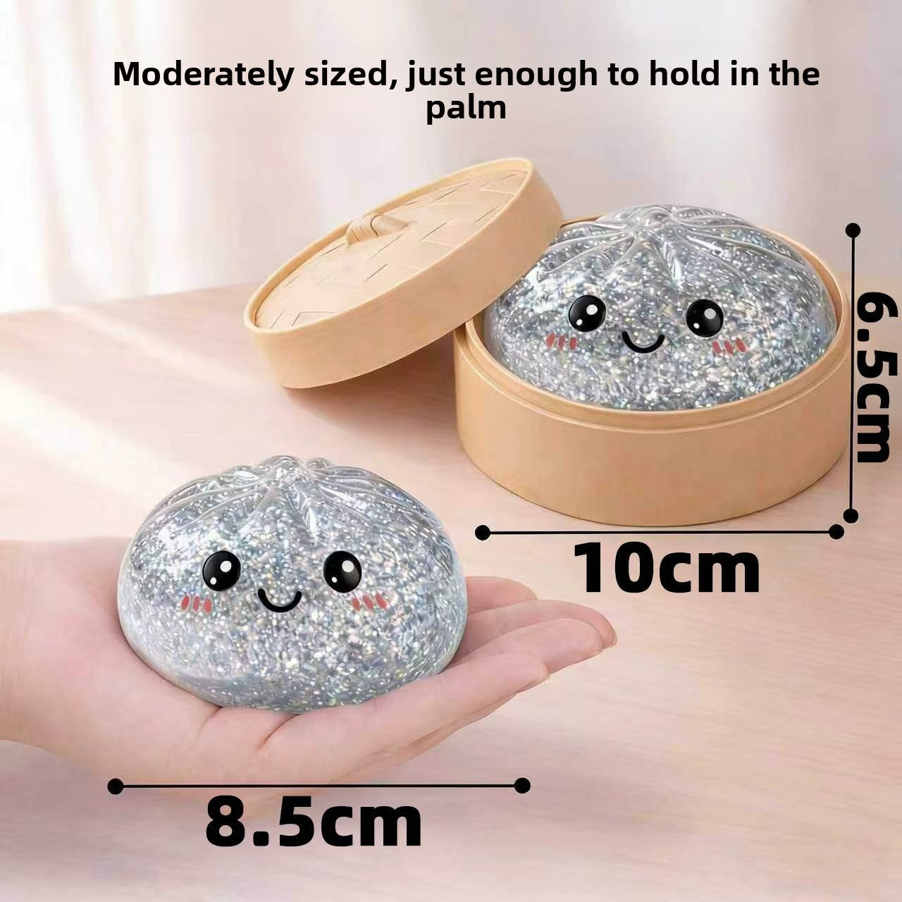Soft Rubber Squishy Bun Toy